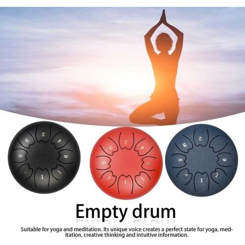 6 Inch Mini Drum 8 Tone Steel Tongue Drum Handpan Instrument With Padded Drum Bag & Mallets Musical Instruments Ethereal Drum