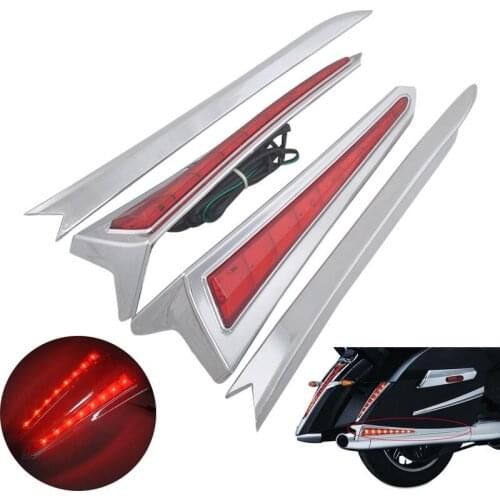 Motorcycle Rear Saddlebag Side LED Brake Lights for Victory Country Cross Magnu 2010-2016