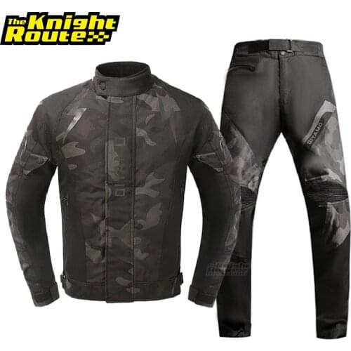 Motorcycle Jacket Men Set Water Repellent Suit Motocross Biker Motobiker Riding Windproof Moto Tour Body Armor Protection Gear