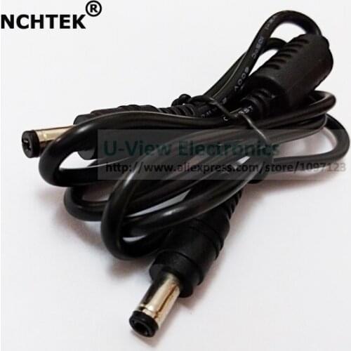 NCHTEK DC 5.5x2.5MM Male to DC 5.5x2.1MM Male Plug With Magnetic Ring Connector Extension Cable 1M/Free DHL shipping/200PCS