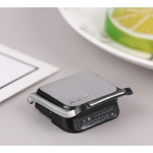 New Hot！ Bread Maker Dollhouse Kitchen Room Decoration Miniature Bread Maker Doll Electric Oven Simulation Furniture Toy