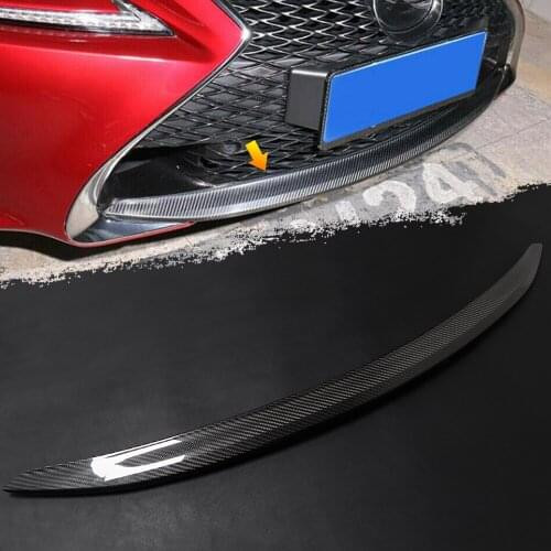 Front Bumper Bottom Lip Splitter Trim For Lexus RC RC200 RC300 RC350 RC F SPORT 2015-2019 Real Carbon Fiber Accessories