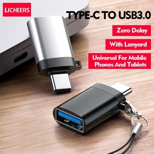 LICHEERS Type C To USB 3.0 OTG Adapter USB C Male To Micro USB Type-c Female Converter For Macbook Samsung Xiaomi OTG Connector