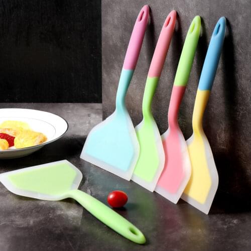 Food Grade Silicone Spatula Wide Meat Egg Kitchen Scraper Pizza Shovel Non Stick Butter Spoon Cake Baking Pastry Spatula Tools