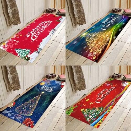 Christmas mat ,Christmas holiday mat, Christmas party mat, home flannel Anti-Slip absorbent soft mat