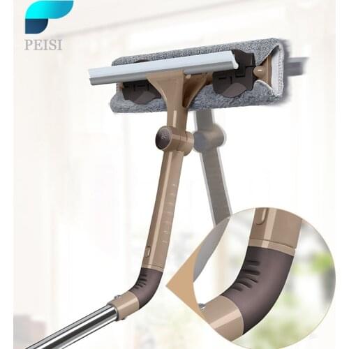 PEISI Squeeze Mop Microfiber Spin And Go Flat Mop Household Cleaning Steam Cleaner Cleaning Floor Bathroom Accessories Set