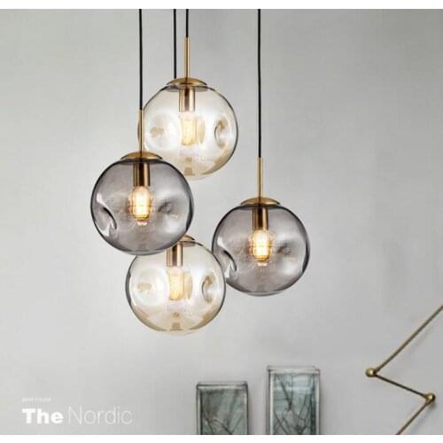 Water grain glass chandelier personality bar restaurant bedside chandelier