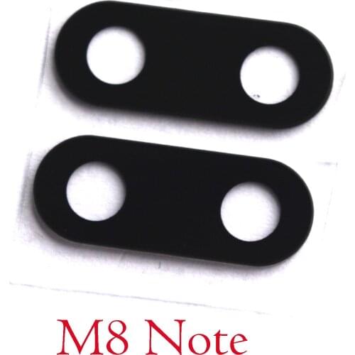 2pcs Rear back camera glass lens with sticker for MEIZU M8 Note