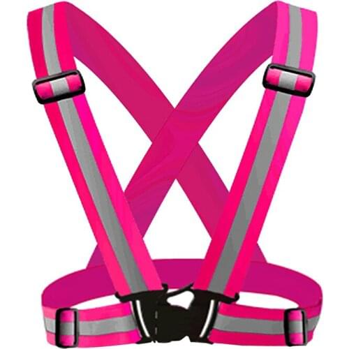 Reflective Fluorescent Running Harness Men Women Safety Vest Sport Outdoor Night Accessories Warning Vest Bike Lighting Vests