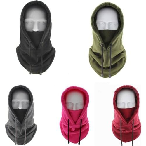 Thermal Winter Warm Hat Outdoor Hooded Hat Neck Warm Ski Thicken Balaclava Hat Sport Face Mask Running Cycling Hiking Scarves
