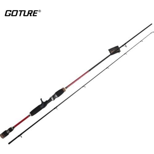 Goture Baitcasting Fishing Rod 2.1M 2.4M Medium Fast Action Carbon Fiber 2 Section Bait Casting Lure Fishing Rod