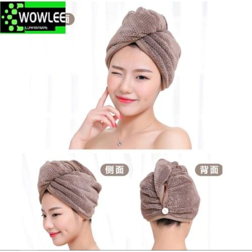 Quick Dry Hair Wrap Towel Turban Twist Dry Shower Microfiber Drying Bath Spa Head Cap Hat Shower Accessories