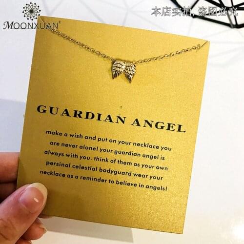 Dogeared Angle Wings Choker Gold Necklace Jewelry Kolye Colar Chain Women Collares Collier Collar Ketting Bijoux Femme Chocker