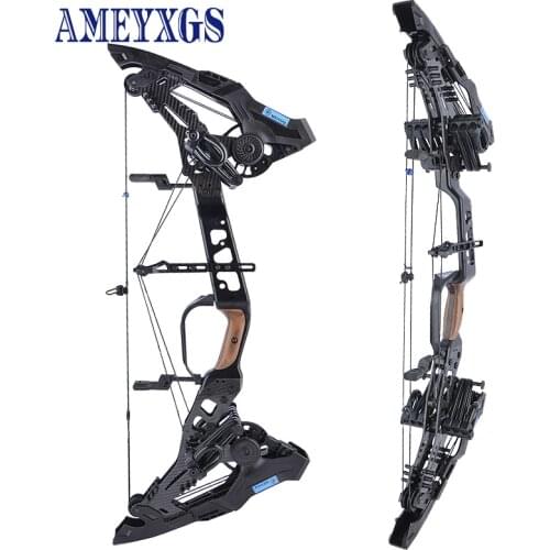 1set 21.5-60lbs Archery Compound Bow Steel Ball Dual Purpose CNC Processing Shooting Speed 330/460FPS Stable Hunting Accessories