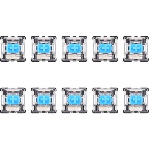 10Pcs 3 Pin Mechanical Keyboard Switch Blue for Cherry MX Keyboard Tester Kit