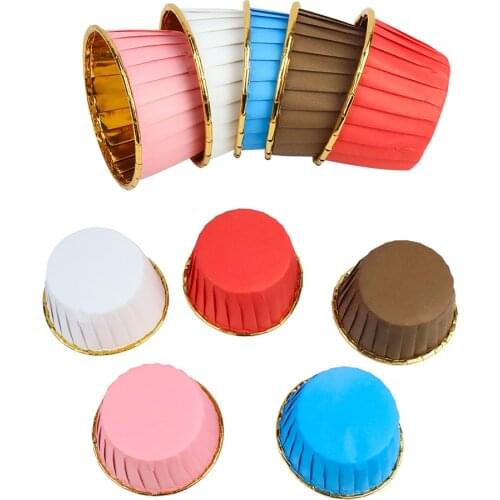 20/50pcs Muffin Cupcake Liner Cake Wrappers Cake Paper Cups Baking Cup Tray Case Pastry Tools Birthday Party Wedding Supplies