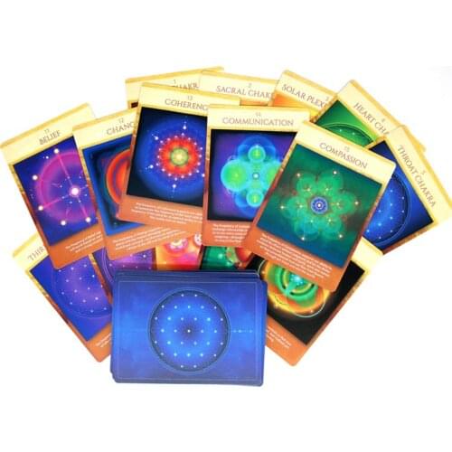 270C 44 Cards Tarot Sacred Geometry Activations Oracle Deck Family Party Board Game