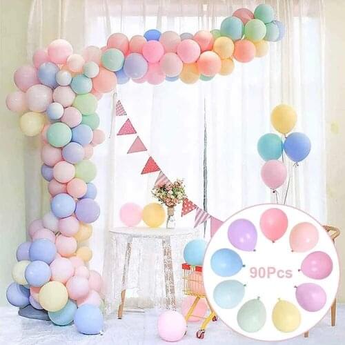 92Pcs/lot Macaron Balloons Garland Kit Rainbow Candy Theme Balloon Arch Pastel Balloons Globos Baby Shower Decor Wedding Decor