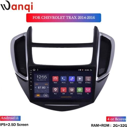 Wan qi 2G RAM 32G ROM 9 inch Android 8.1 car multimedia system For Chevrolet Trax 2014-2016 gps radio navigation