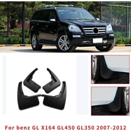 Car Mud Guards For Benz GL X164 GL450 GL350 2007-2012 Front Rear Splash Guards Over Fender Kit Car Styling Fender Accessories