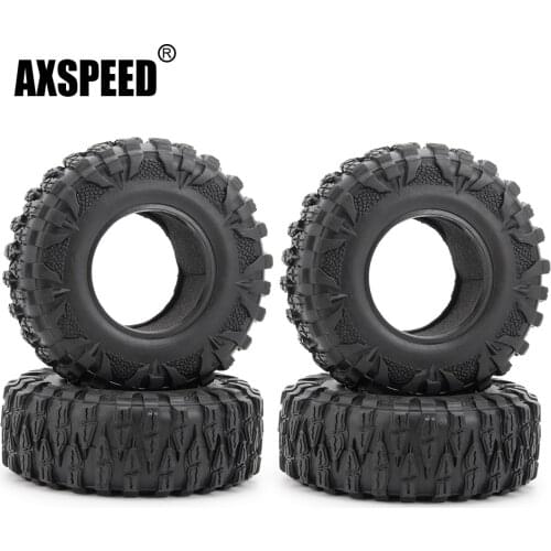 AXSPEED Dragon Claw 2.2 inch Soft Tire Tyre Wheel Skin for Axial SCX10 90046 D90 TRX4 1/10 RC Climbing Off-road Car Model