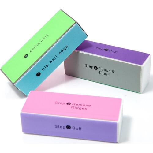 Four Sides Nail Art Buffer Sanding Block Buffs Professional Nail Files Polishing Tools Pedicure Manicure Accessories