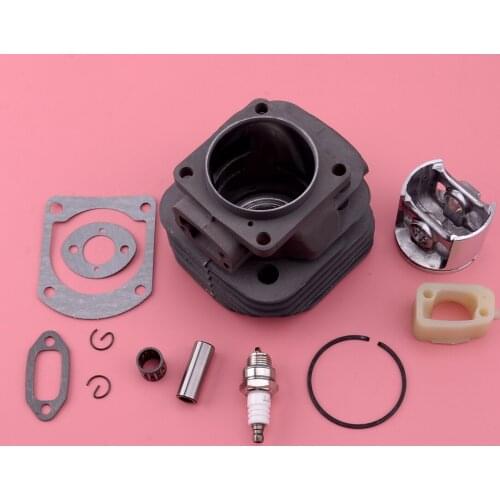 Big Bore 52mm Cylinder Piston Kit Intake Spacer Fit for Husqvarna 266XP Chainsaw 503517502