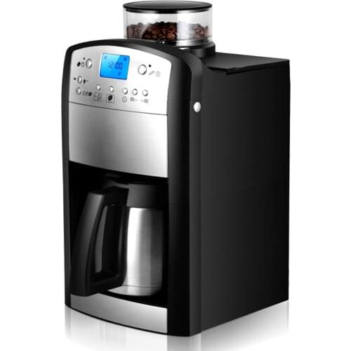 Household Drip Coffee Maker Small Italian Coffee Machine Semi-automatic Steam Milk Frother Coffee Grinder