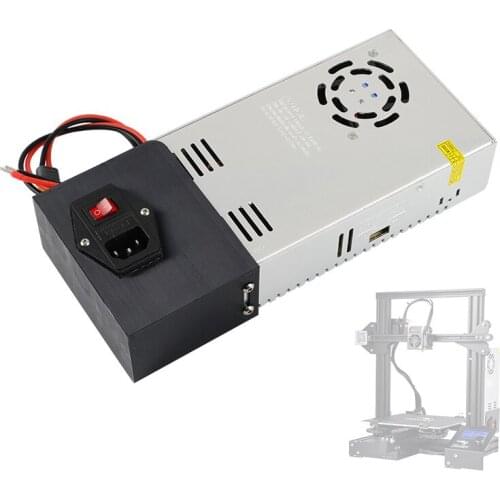Ender 3 AC110/220V DC24V 15A Meanwell Power Supply Aluminum switch For Creality 3D Ender-3 Pro Ender-5 CR-X 3D Printer parts