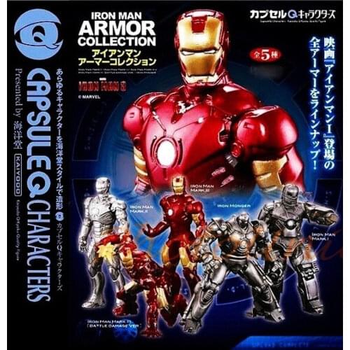 Marvel The Avengers Iron Man Figurine Genuine Action Figure Model Ornaments Toys for Girls Boys Gift
