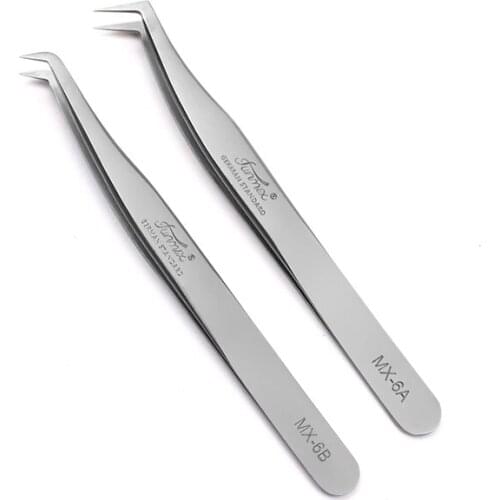 Funmix New Style Premium 3D/6D Volume Lashes Tweezer Fan Eyelash Extension Blooming Tweezers Excellent Closure