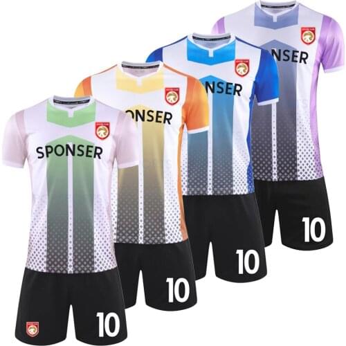 Football Training Suit Leisure Sports Suit Short sleeve Simple Color Sportswear Soccer Wear Sets Customized Colors for Men and k