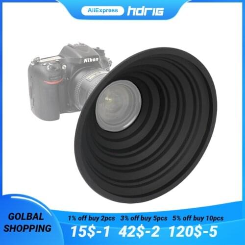 HDRIG Ultimate Lens Hood for Nikon Canon Sony Camera Lens Take Reflection-Free Photos Video Silicone Camera Lens Hood