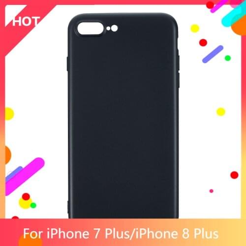 7 Plus Case Matte Soft Silicone TPU Back Cover For iPhone 8 Plus Phone Case Slim shockproof