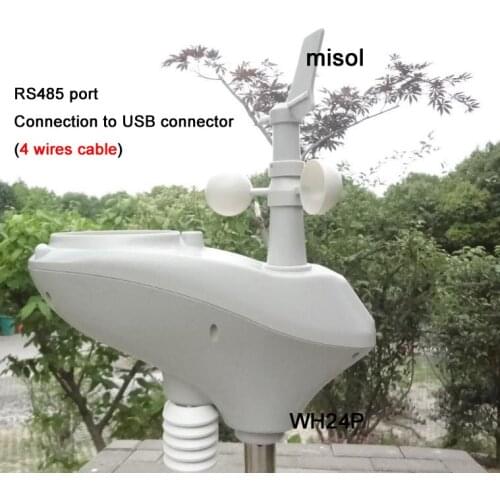 MISOL/weather station with RS485 port, 4 wires cable, with cable length (10 meter)