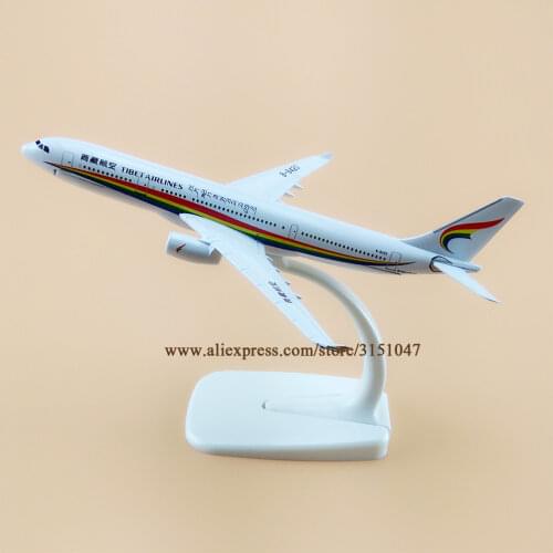 Alloy Metal Air China TIBET Airlines A330 Airplane Model Airbus 330 Airways Plane Model Stand Aircraft Kids Gifts 16cm