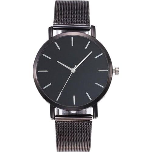 Erkek Kol Saati Pop Design Men Casual Stainless Steel Wrist Watch Analog Quartz Simple Clock Montre Homme