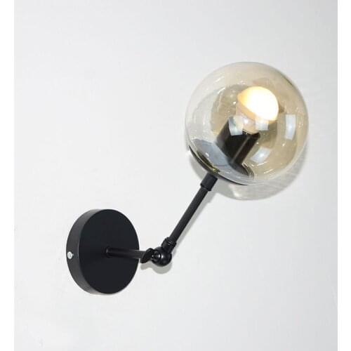 Restaurant wall lamp household personality corridor simple transparent spherical wall hanging lamps and lanterns