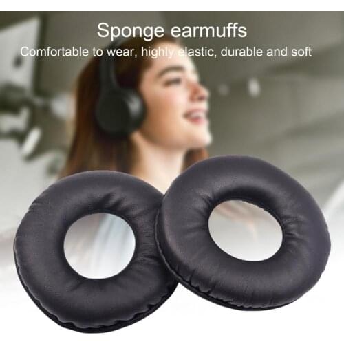 1 Pair Faux Leather Earmuffs Earpads Headset Covers for Sony WH-CH500 ZX330 310 Earmuffs Earpads Headset Covers