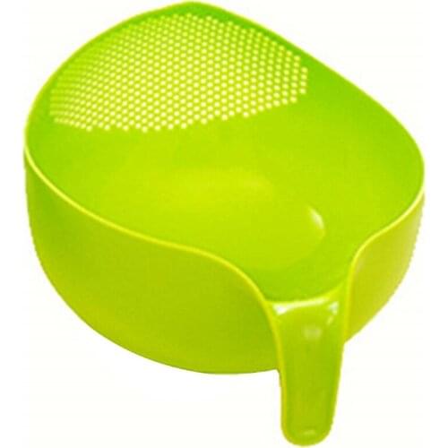 Durable Rice Washing Filter Strainer Kitchen Tool Beans Peas Sieve Basket Colanders Cleaning Gadget Filtering With Handle Newest