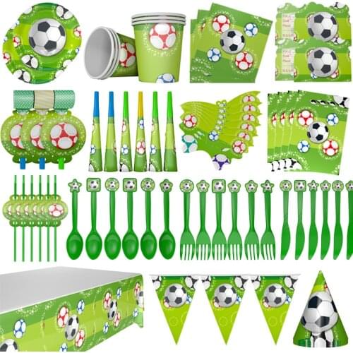 Party Supplies Birthday Football Theme Party Kids Birthday Party Decoration Children Party Disposable Paper Party Cups