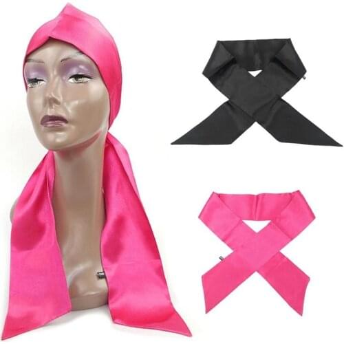 1pc Hair Tie Band Virgin Hair Extensions Wrapping Hair Bands Satin Silk Frontal Headban Custom Edge Scraf Wrap Wig Headband Belt