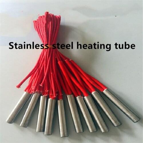 10 * 50MM 220V 100W stainless steel heating tube / single head heating rod / mold electric heating tube hot stamping machine
