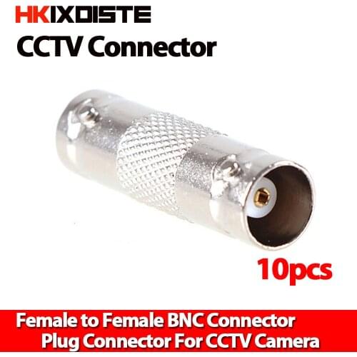 10pcs BNC Female to Female Inline Coupler Coax BNC Connector Extender for CCTV Camera Security Video Surveillance System