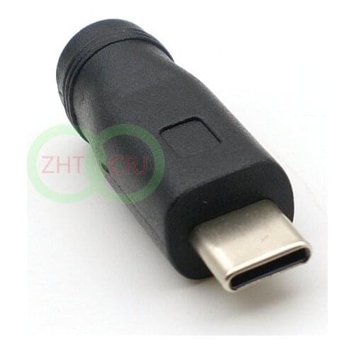 5.5 mm x 2.1 mm Inner DC Female to USB Type C 3.1 Male Power Charging Cable Adapter New