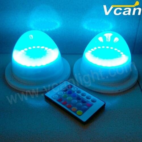 6PCS FAST Free Shipping waterproof ip68 outdoor bulbs or tubes battery operated wireless remote control led pot light