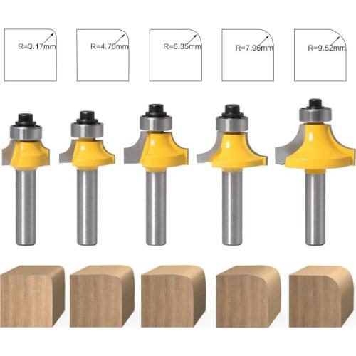 8mm Shank Round Over Router Bit Carbide Carpentry Milling Cutter Woodworking