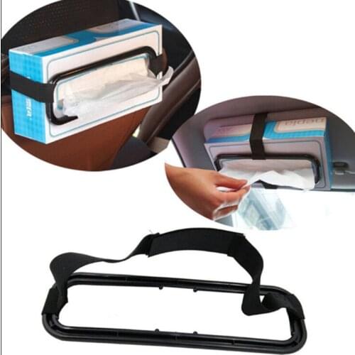 Car Accessories Car Sun Visor Chair Back Tissue Box Cover Car Hanging Tissue Frame Car Supplies Car Storage