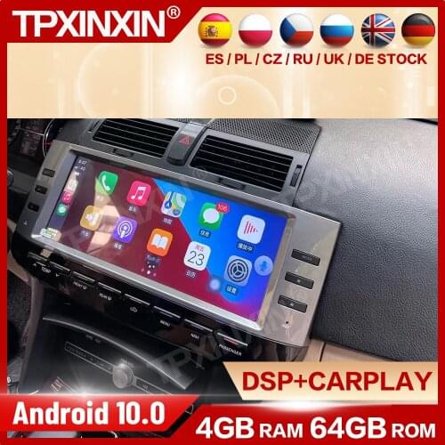 Carplay Multimedia Android 10 Player Auto Car Radio Stereo For Toyota Reiz 2003 2004 2005 2006 2007 2008 2009 GPS Navi Head Unit