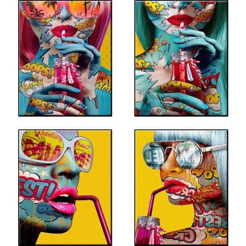 Oil Painting By Numbers Graffiti On Canvas Cool Girl Handmade Drawing Paint For Adults Picture Coloring By Number Wall Art Gift